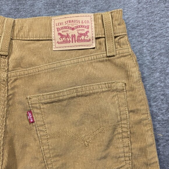 Levis 94 Baggy Corduroy Pants Womens 27x31 Brown Tan Straight Leg 5 Pocket - Picture 4 of 12